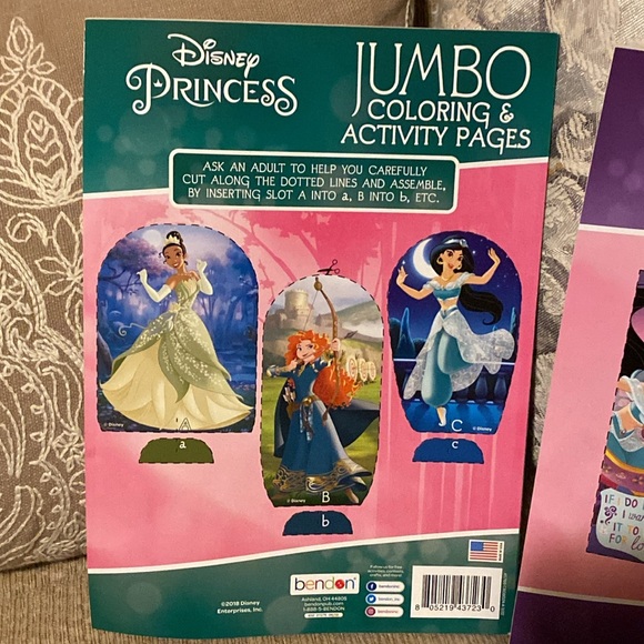 💚💛🩷💜💙NWT Disney Princess Jumbo Coloring & Activity Books - Set of Two - Picture 3 of 8